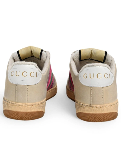 Shop Gucci Sneaker Vintage Web Ggsup Rosa In Pink