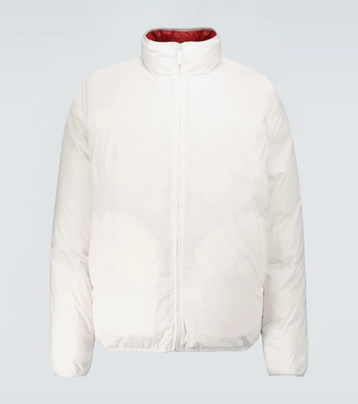 Shop Thom Browne Reversible Down Jacket In White
