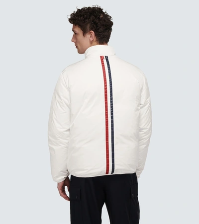 Shop Thom Browne Reversible Down Jacket In White