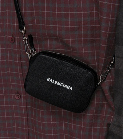 Shop Balenciaga Cash Small Crossbody Bag In Black