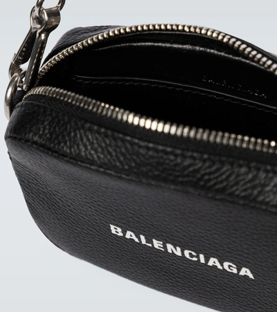 Shop Balenciaga Cash Small Crossbody Bag In Black