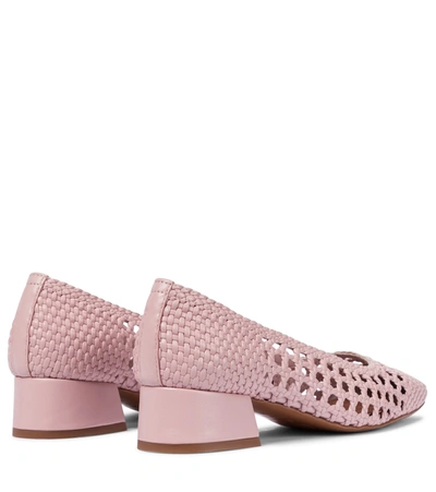 Shop Souliers Martinez Amapola Leather Pumps In Pink