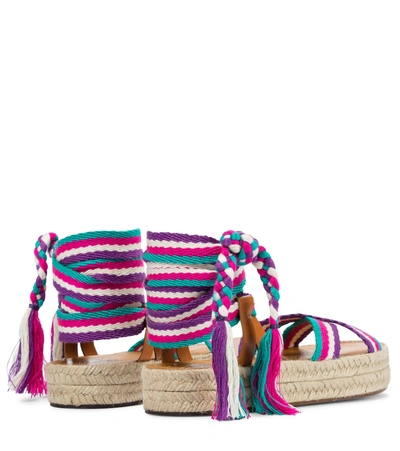 Shop Isabel Marant Malay Espadrille Sandals In Multicoloured