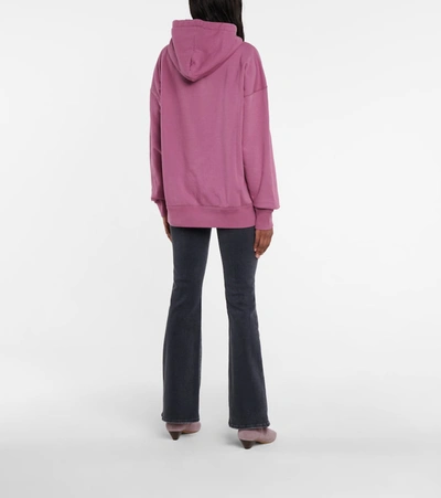 Shop Isabel Marant Étoile Mansel Cotton-blend Hoodie In Pink