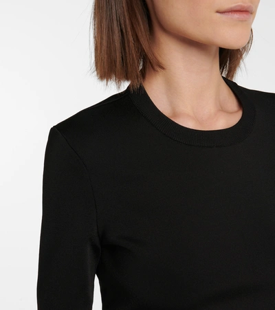 Shop Givenchy 4g Stretch-knit Crop Top In Black