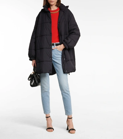 Shop Givenchy Puffer Coat In Black