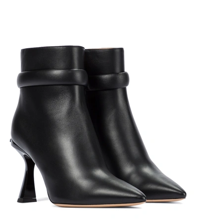 Shop Givenchy Carène Leather Ankle Boots In Black