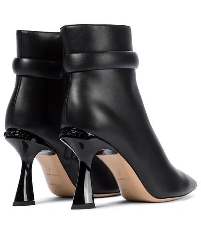 Shop Givenchy Carène Leather Ankle Boots In Black