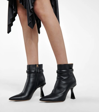 Shop Givenchy Carène Leather Ankle Boots In Black