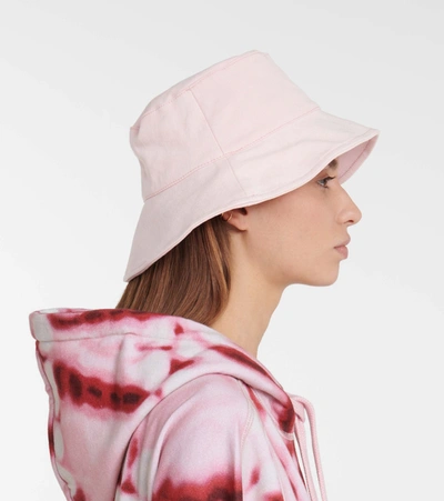Shop Isabel Marant Loiena Cotton Bucket Hat In Pink