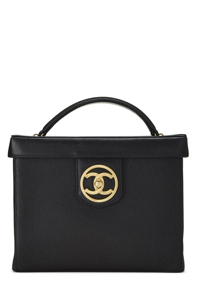 Pre-owned Chanel Black Caviar Vanity Large