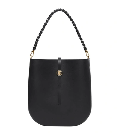 Shop Burberry Leather Anne Hobo Bag