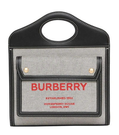 Shop Burberry Mini Logo Pocket Bag