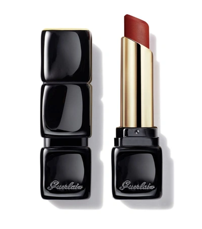 Shop Guerlain Kisskiss Tender Matte 16h Comfort Lipstick In Red