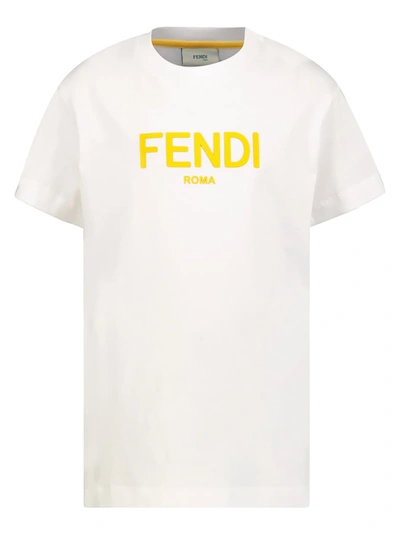 Shop Fendi Kids In White