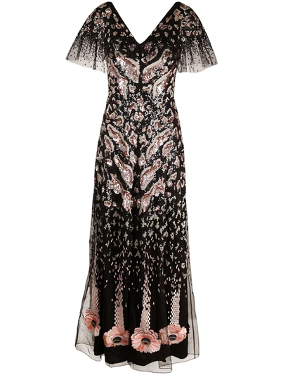 Shop Temperley London Candy Sequin-embellished Gown In Black