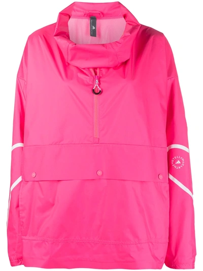 Shop Adidas By Stella Mccartney Half-zip Jacket In Pink