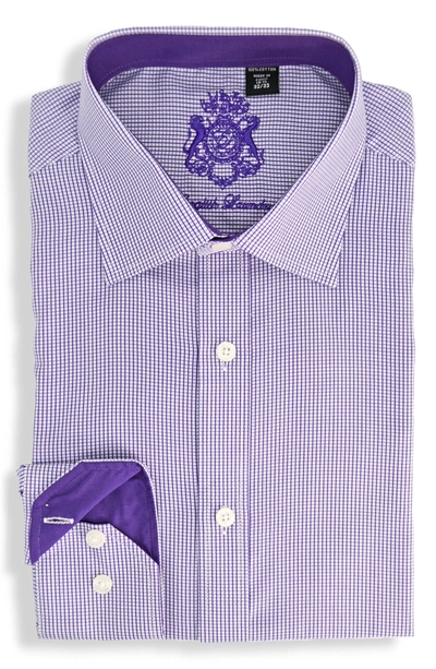 Shop English Laundry Pattern Regular Fit Dress Shirt In Purple