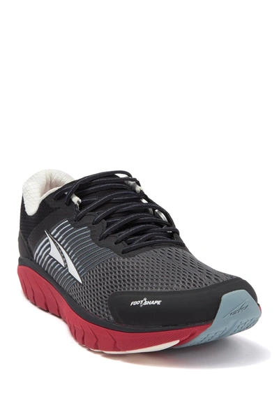 Shop Altra Provision 4 Running Sneaker In Black/gray/red
