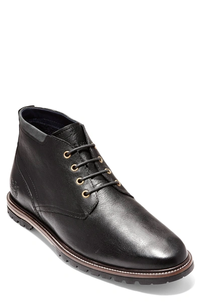 Shop Cole Haan Ripley Grand Leather Chukka Boot In Black
