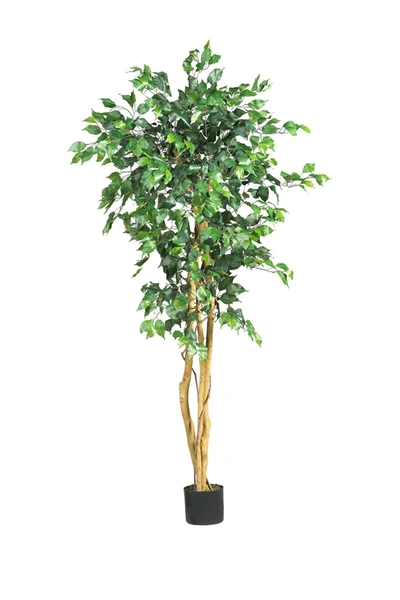 Shop Nearly Natural 5ft. Ficus Tree In Green