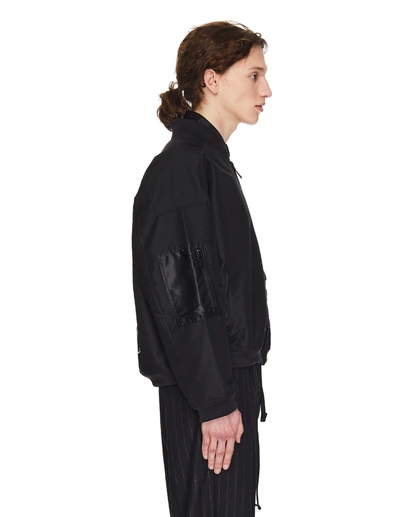 Shop Enfants Riches Deprimes Nouveau Logo Nylon Bomber Jacket In Black