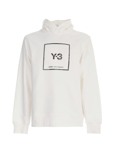 Shop Y-3 U Square Hoodie In White