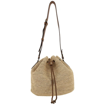 Shop Mark Cross Trunk Bucket Bag In Beige