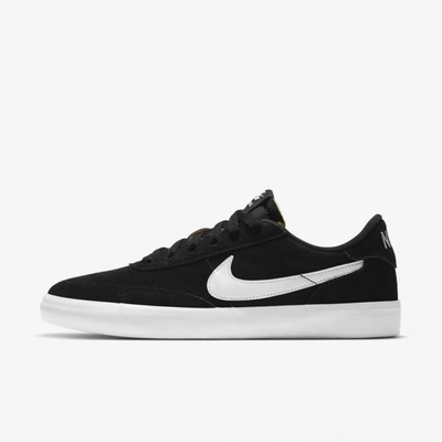 Shop Nike Sb Heritage Vulc Skate Shoes In Black,black,white,white