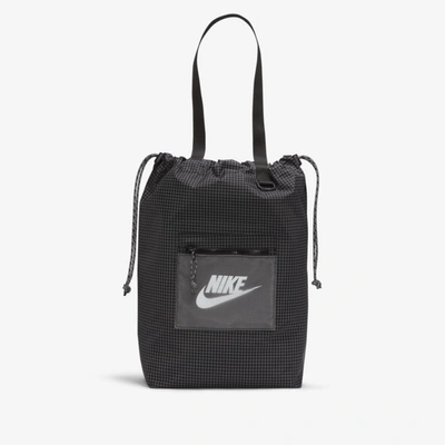Shop Nike Heritage Tote Bag In Black,black,white