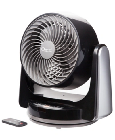 Shop Ozeri Brezza Iii Dual Oscillating 10" High Velocity Desk Fan In Black