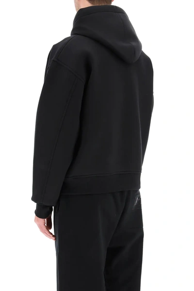 Shop Marcelo Burlon County Of Milan Hooded Sweatshirt With Logo Print In Black