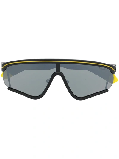 Shop Msgm Oversize-frame Tinted Sunglasses In Black