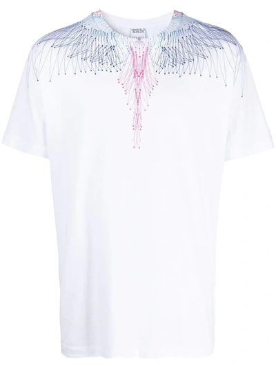 Shop Marcelo Burlon County Of Milan Bezier Wings T-shirt In White