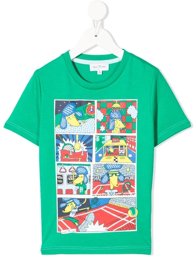 Shop The Marc Jacobs Cartoon Print T-shirt In Green