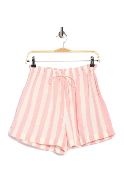 Shop Billabong Mon Amour Striped Shorts In Gpe-georgia Peach