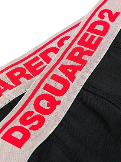 Shop Dsquared2 Logo Band Briefs In Black