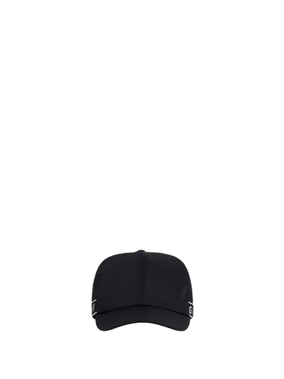 Shop Givenchy Black Nylon Cap In Black White