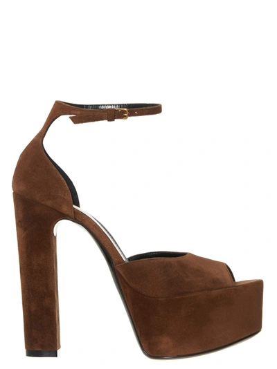 Shop Saint Laurent Jodie Shoes In Brown