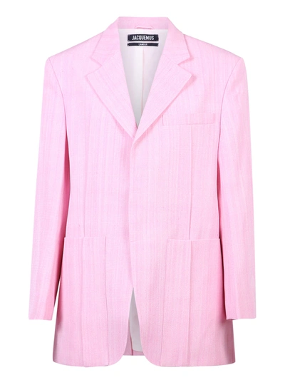 Shop Jacquemus La Veste Dâ Homme Jacket In Pink