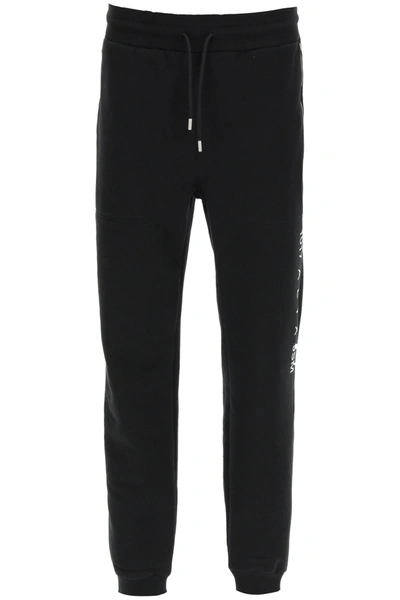 Shop Alyx Jogging Trousers With Logo In Black (black)
