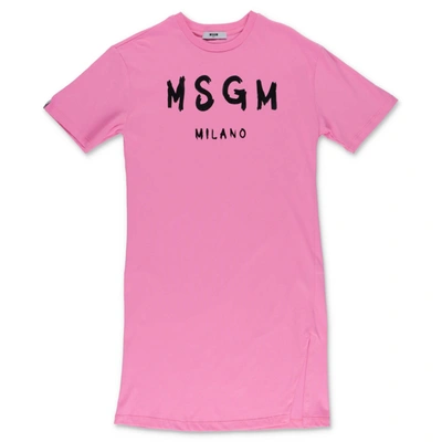 Shop Msgm Dress In Rosa