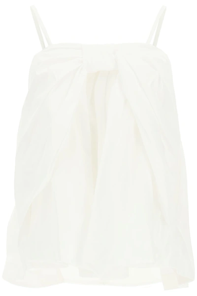 Shop Simone Rocha Bow Top In White (white)