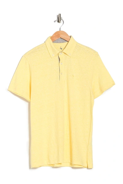 Shop Tailorbyrd Melange Polo In Lt Yellow