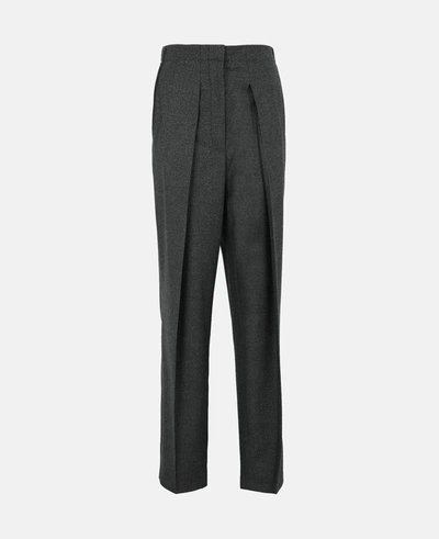 Shop Stella Mccartney Ava Tailored Pants In Grey