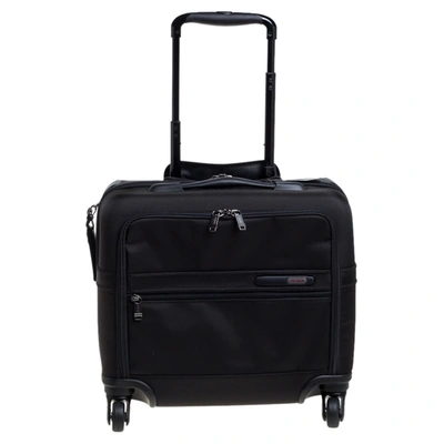 Pre-owned Tumi Black Nylon Gen 4.2 4 Wheeled Compact Carry On Luggage