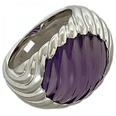 Pre-owned Boucheron Purple White Gold Rings