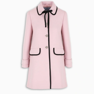 Shop Prada Pink Single-breasted Coat