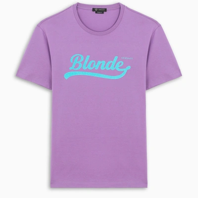 Shop Versace Purple Blonde T-shirt