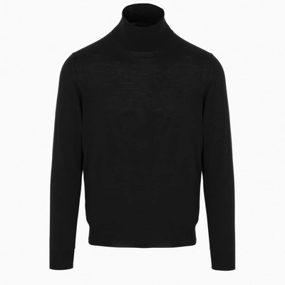 Shop Drumohr Black Turtle-neck Sweater